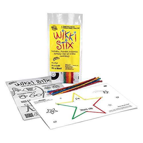 Wikki Stix Birthday Fun Favors – Made in USA | Creative Arts & Crafts for Kids | Party Favors, Goodie Bag Stuffers, Pinata Fillers, Birthday Games | Mess-Free, Non-Candy Alternative