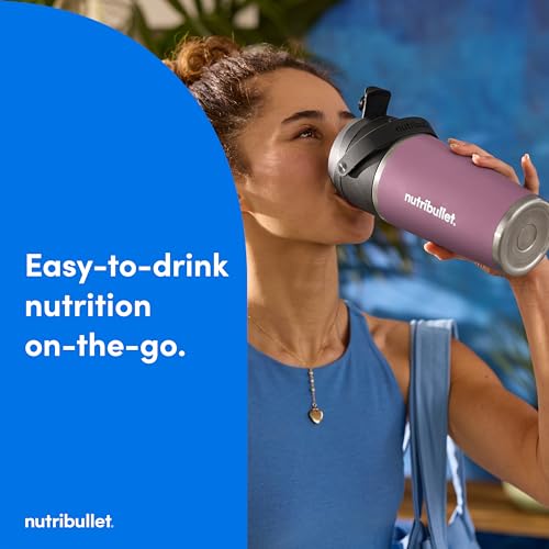 nutribullet Flip Portable Blender with Insulated Cup, Lavender, NBPB50350LAV