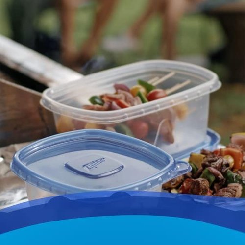 Food Storage Container, 1.25 Qt, Deep Square, 3-Ct.