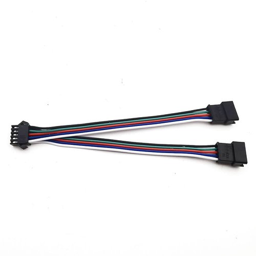 5pcs 15cm 5pin SM Splitter JST Connector 1 to 2 Male and Female for 5050/3528 RGBW LED Strip
