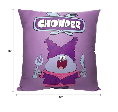 Northwest Cartoon Network's Chowder Pillow, 18" x 18", Chowder