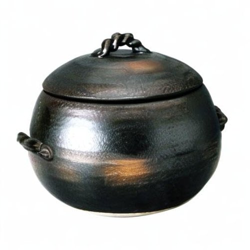 Misuzu clay Rice Pot - 720ml Capacity - Maximum Weight 1.9kg - Antique Finish