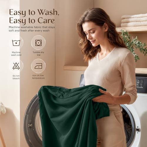 Utopia Bedding Twin Sheet Set - Soft & Breathable Microfiber, 3-Piece Bed Sheets | Emerald Green