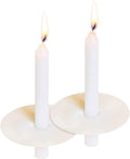 Skiennix Unscented White Church Candles - 150 Packs with Drip Protectors for Vigil Services