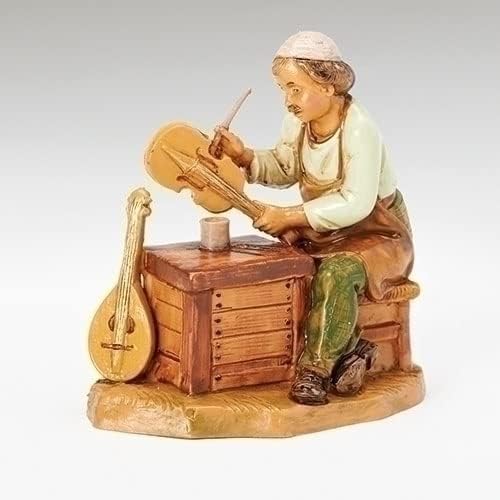 Fontanini Roman 5 Zimri Instrument Maker Nativity Figure | Exquisite Handcrafted Detail