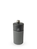 PEUGEOT- Line Pepper Mill - Classic Grind Adjustment - Aluminum and PEFC Certified Wood-Made in France - Carbon Color. 12 cm -4.75"