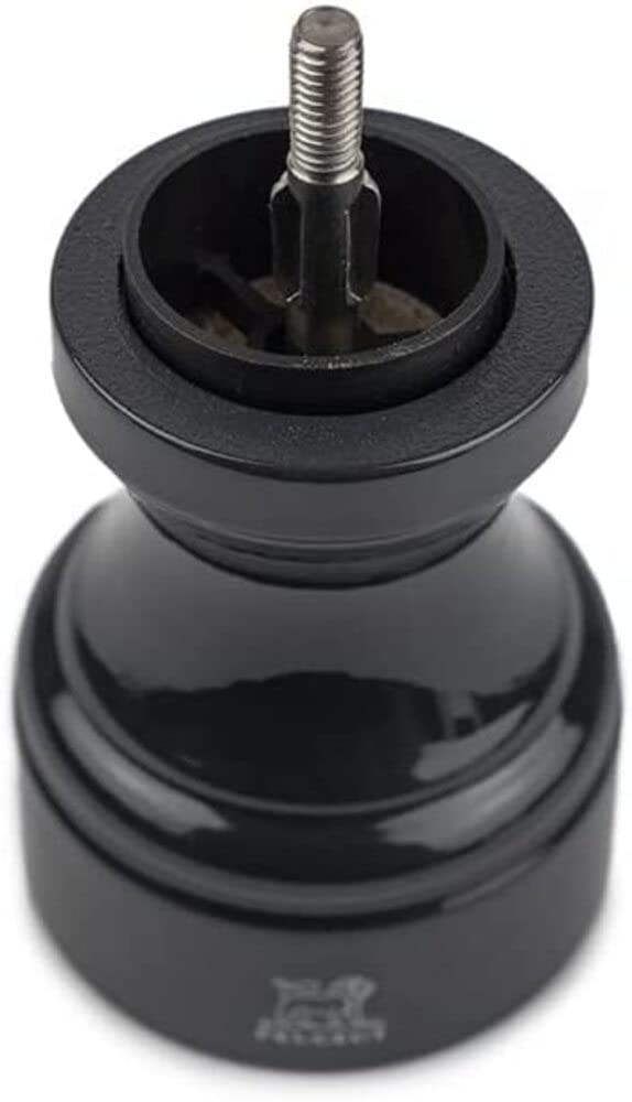Peugeot Bistro 4-inch Manual Pepper Mill, Adjustable Coarseness, Stainless Steel Grinding, Pre-Filled with Black Peppercorns - Enhanced Flavors & Aromas (Slate)
