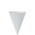 Solo 42R-2050 4.25 oz White Paper Cone Cups (Case of 5000)