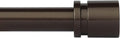 Byondeth Curtain Rods - Adjustable 16 to 40 Inches | 1-Inch Diameter, Antique Bronze Finish