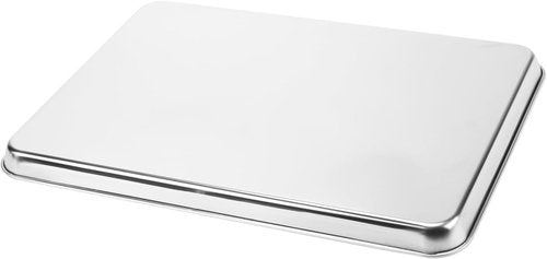 LEXININ Stainless Steel Baking Sheets - 4-Piece Cookie Pan Set, 17 x 12 x 1 Inch, Silver Finish