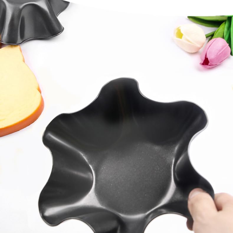 Skiennix Nonstick Taco Shell Bowl Set - 4 Large Carbon Steel Tortilla Makers for Baking & Frying