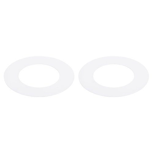 Awclub Goof Trim Ring, 2 Pack 3.4-Inch x 4.7-Inch (ID x OD) for Recessed Can Downlights for Ceiling Light Fixtures, Matte White, Steel Construction