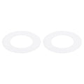 Awclub Goof Trim Ring, 2 Pack 3.4-Inch x 4.7-Inch (ID x OD) for Recessed Can Downlights for Ceiling Light Fixtures, Matte White, Steel Construction