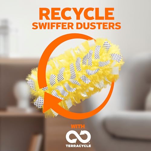 Swiffer Dusters Refill for Cleaning, Feather & Microfiber Duster Disposable Alternative, for Dusting Furniture, Blinds, Ceiling Fans, Walls, Helps Remove Allergens, Heavy Duty, Lavender, 11ct