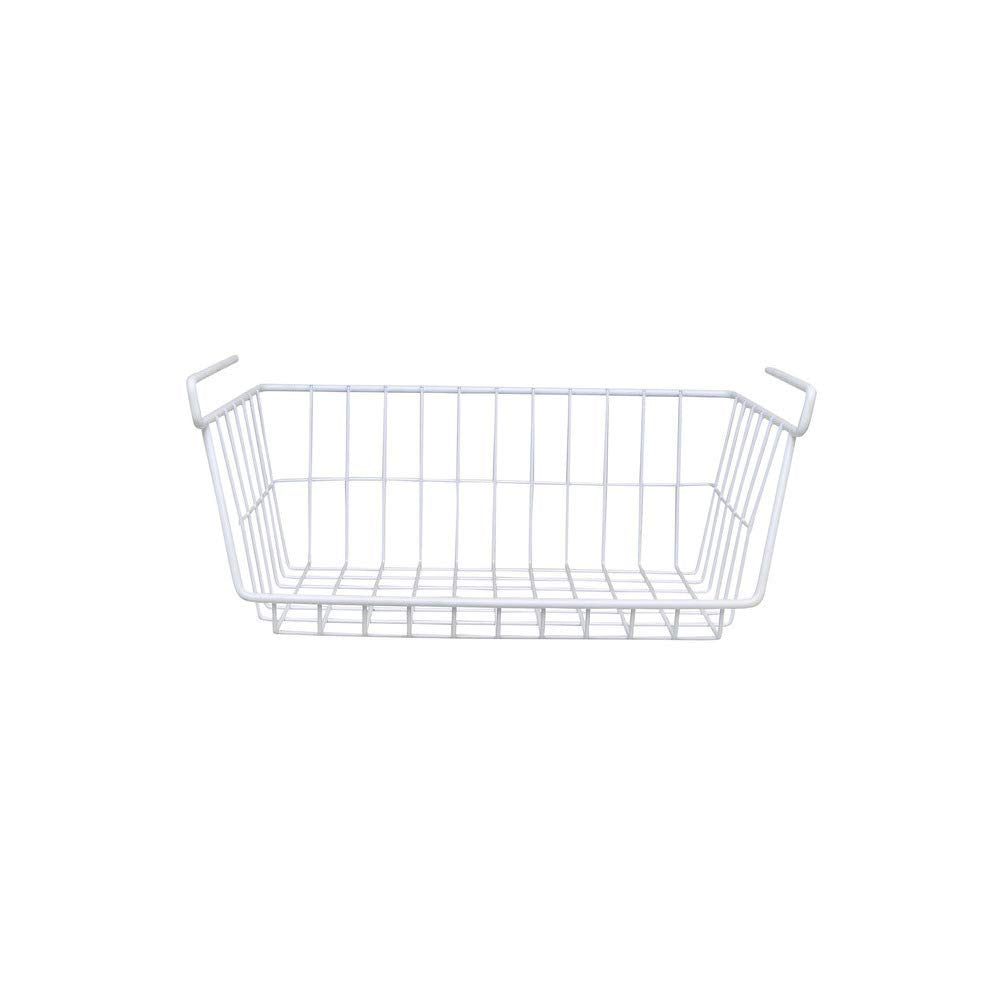Whitmor White Wire Shelf Basket