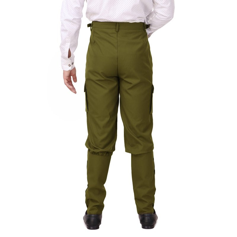 Men's Victorian Steampunk Airship Pants Pesto 2XL - Costume Trousers