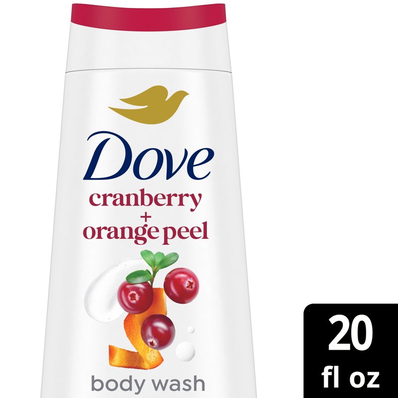 Dove Cranberry & Orange Peel Body Wash - 24hr Moisture, 20 fl oz