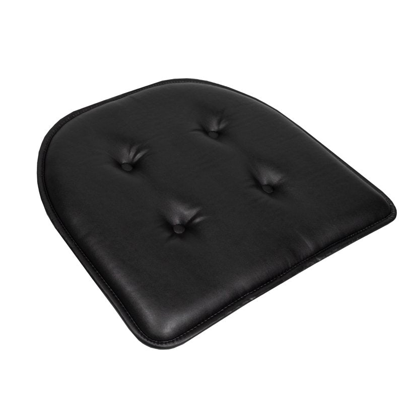 U-Shaped Memory Foam Chair Pad Cushion 4-Pack - Black