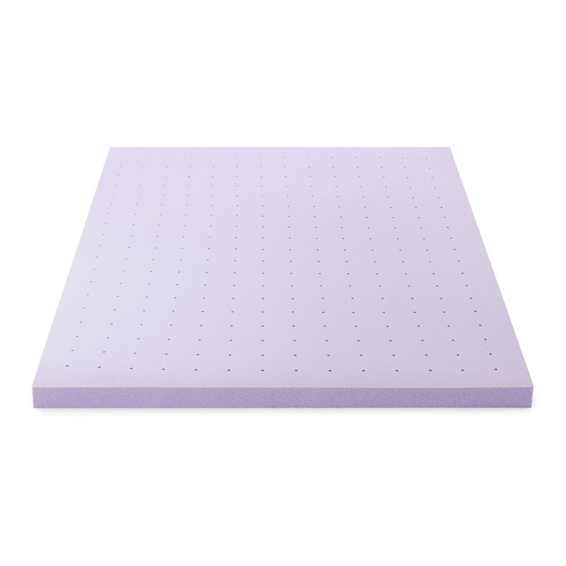 Twin Ventilated Memory Foam Mattress Topper with Lavender Infusion - 3 Inch