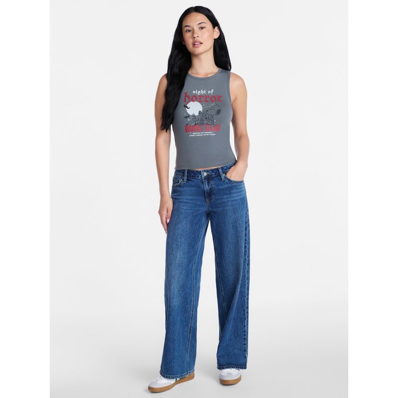 Peanuts Snoopy Halloween Sleep Tank Top for Women Plus Size XS-3X Sedona Sage Variation