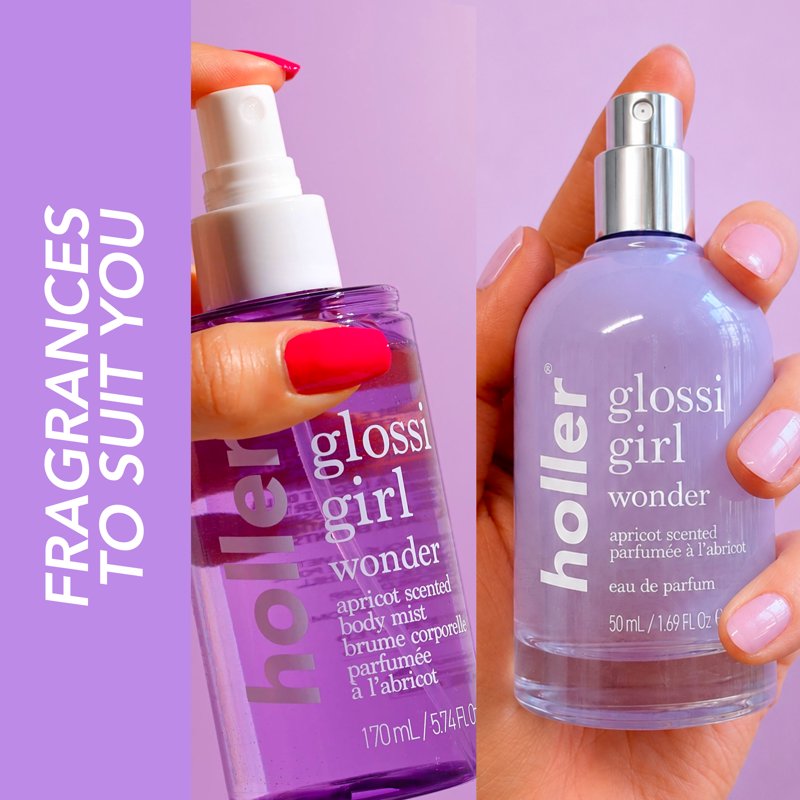 Glossi Girl Wonder Eau de Parfum - Apricot Scented Fragrance, 1.69 fl oz