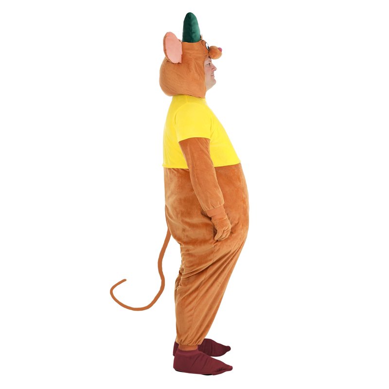 Plus Size Men's Cinderella Gus Gus Costume 3X Deluxe Furry Jumpsuit