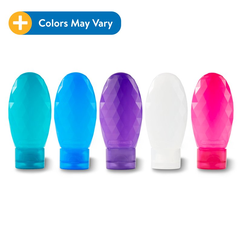 Travel Toiletry Tube Set - 6 Pack, 3 fl oz, Color May Vary