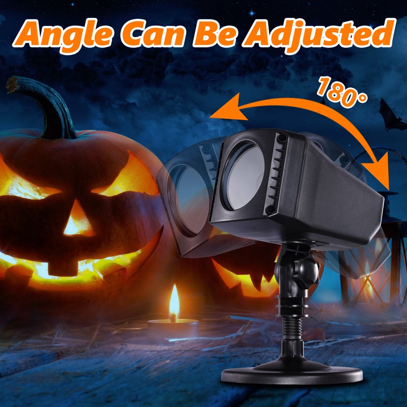Halloween Projector Lights Outdoor Indoor with Timer & Waterproof Spider & Web Variation