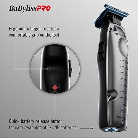 High-Performance Hair Trimmer with Interchangeable Battery