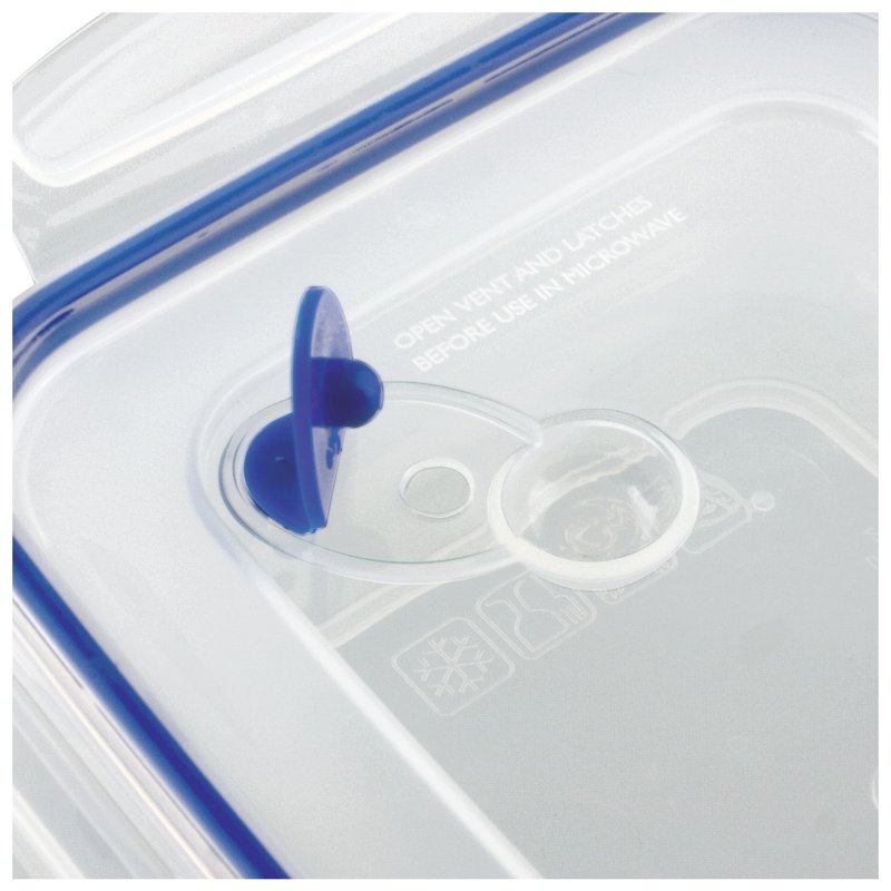Airtight 4.0 Cup Square Food Storage Container - 6 Count, Blue