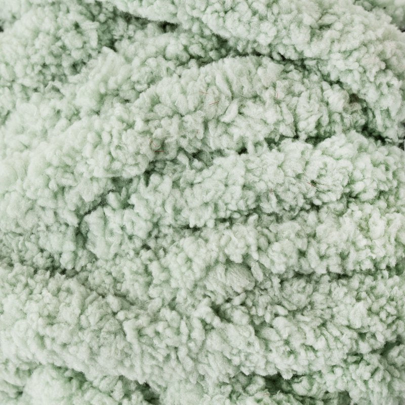 Chunky Chenille Yarn - Super Bulky, Sage, 31.7 Yards, 100% Polyester