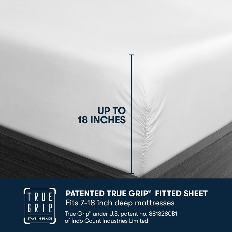Full Bed Sheet Set - White 800 Thread Count Cotton Rich Sateen with Deep Pocket - Bright White, 6 Pieces