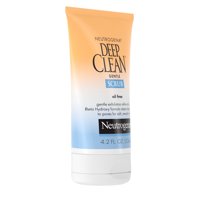 Deep Clean Gentle Facial Scrub, Oil-Free Exfoliating Face Wash, 4.2 oz