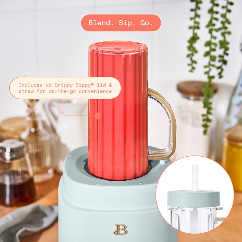 3-in-1 Kitchen System - Blender, Food Processor & Personal Blender - Hydrangea