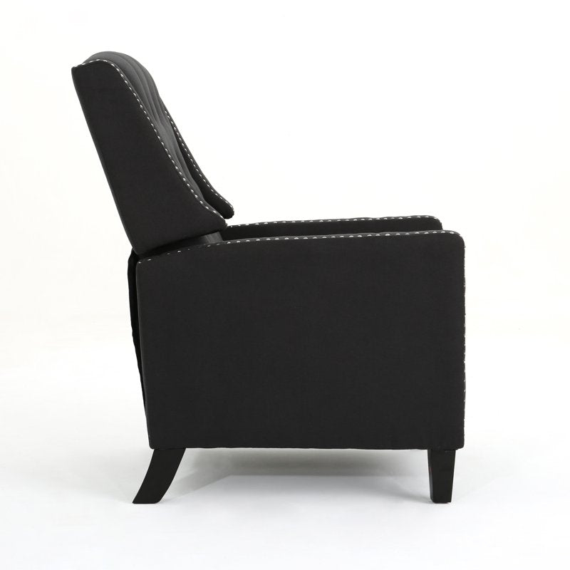Standard Fabric Recliner with Tufted Design - Multiple Colors