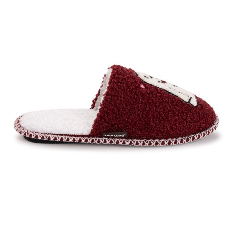 Women's Punch Needle Slippers - Halloween Ghost L (9-10)