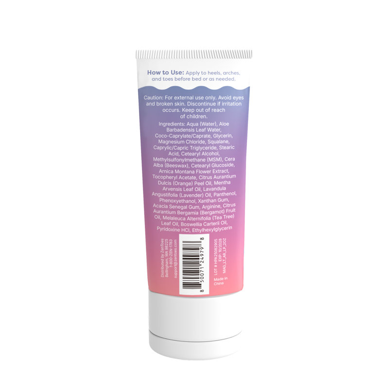 ZenToes Magnesium Foot Cream with Arnica for Relaxation and Care, 2