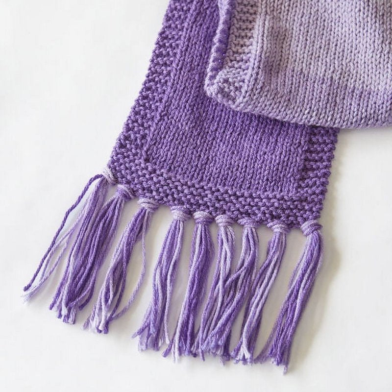 Red Heart Ombre Yarn - Violet, 10oz Medium Weight Acrylic, Single Variation