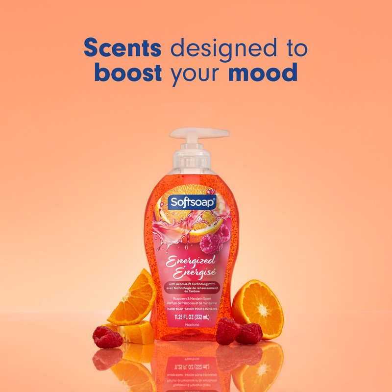 Energized Raspberry & Mandarin Liquid Hand Soap - pH Balanced Formula
