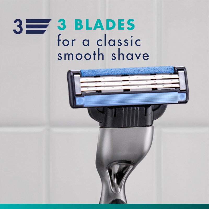Mach3 Razor Blade Refills for Men - 15 Count