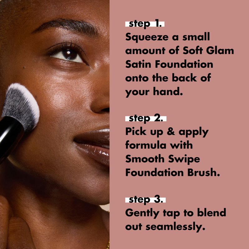 Angled Foundation Brush for Liquid and Cream Makeup