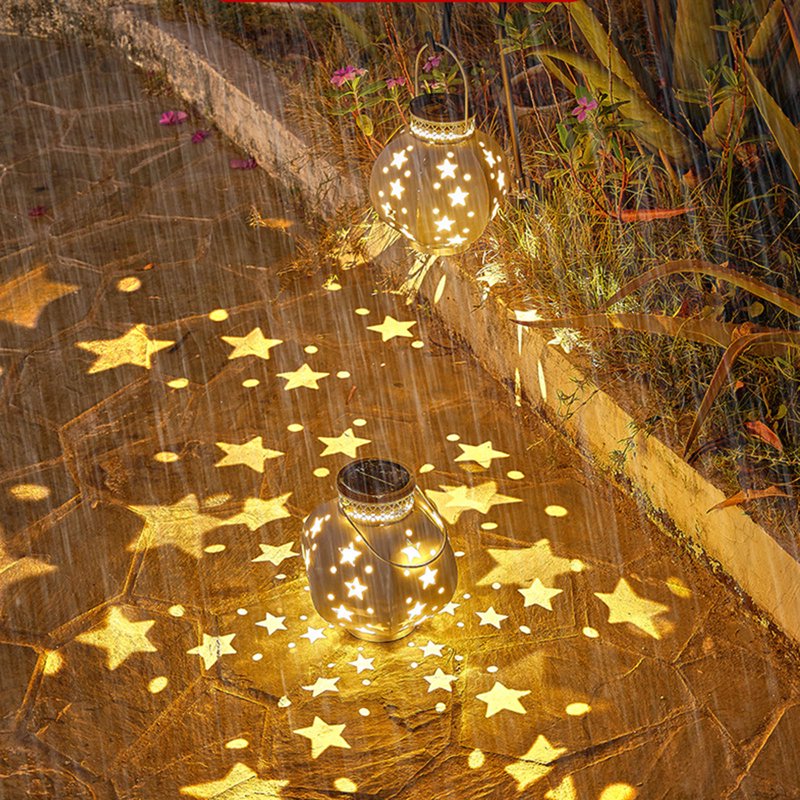 Beige Solar Outdoor Table Lantern with Flickering Flame - Weatherproof Garden & Patio Light - xjwjuw