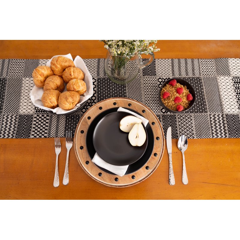 Matte Black Coupe Stoneware Dinner Plates - Set of 6