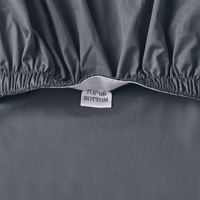 Better Homes & Gardens Cool & Crisp King Cotton Percale Sheet Set - Gray