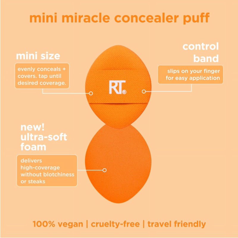 Mini Miracle Makeup Puff Trio for Setting & Baking - 3 Count