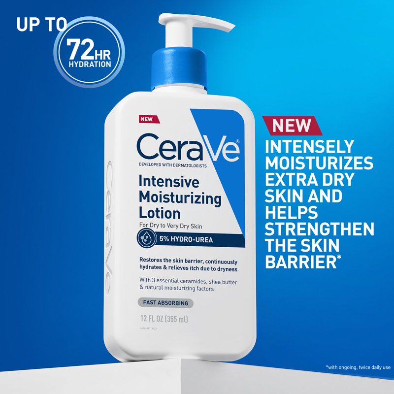 Intensive Moisturizing Body Lotion for Dry Itchy Skin - Fragrance Free