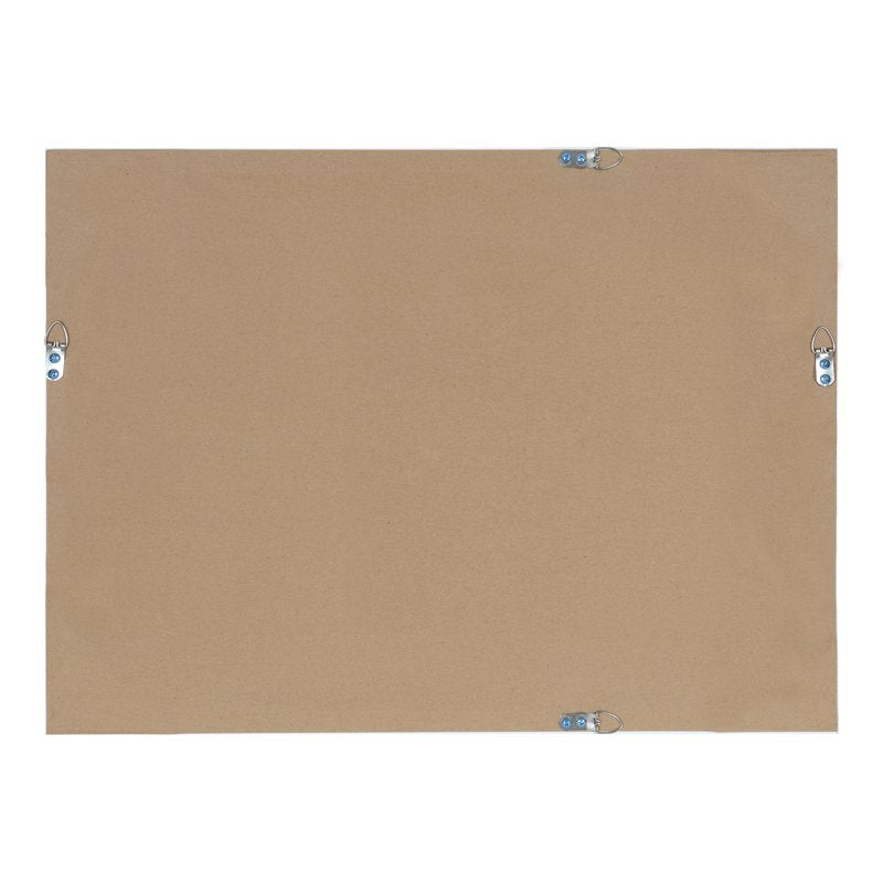 24.75 x 36.75 Inch Modern Rectangle Wall Mirror - White Frame, Kate and Laurel