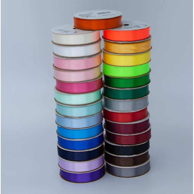 Black Satin Ribbon Set - 3 Pack 5/8 inch x 18 ft Craft & Gift Wrap