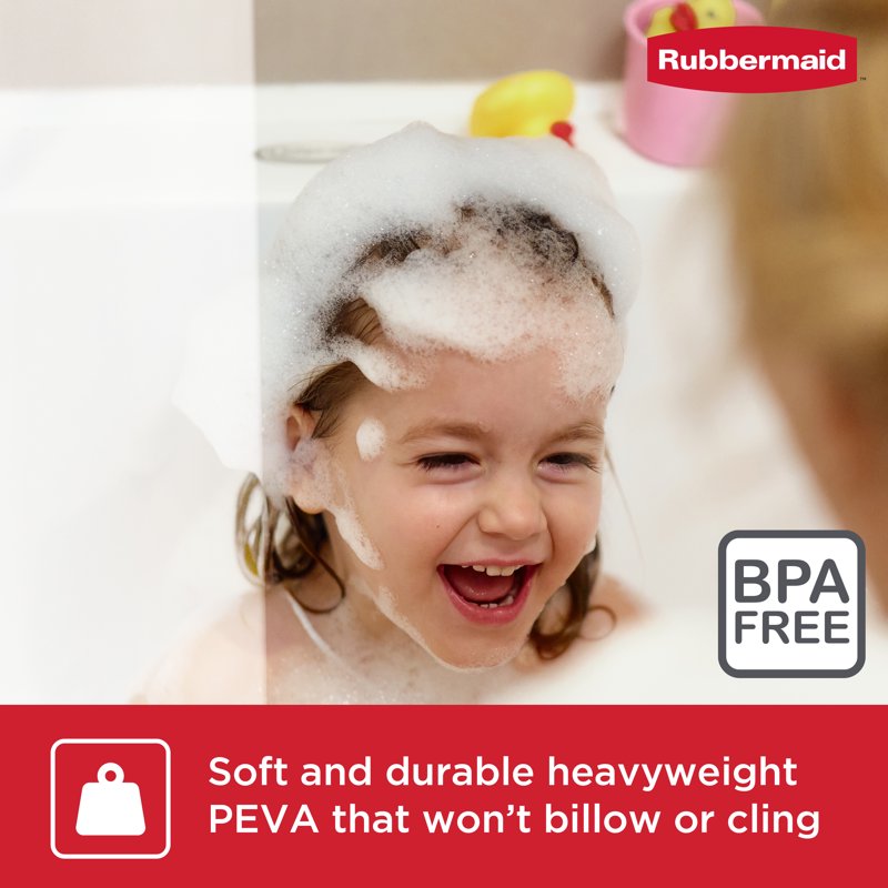 Frosty Heavyweight PEVA Waterproof Shower Curtain Liner - 70x72 Inches, Mold-Resistant