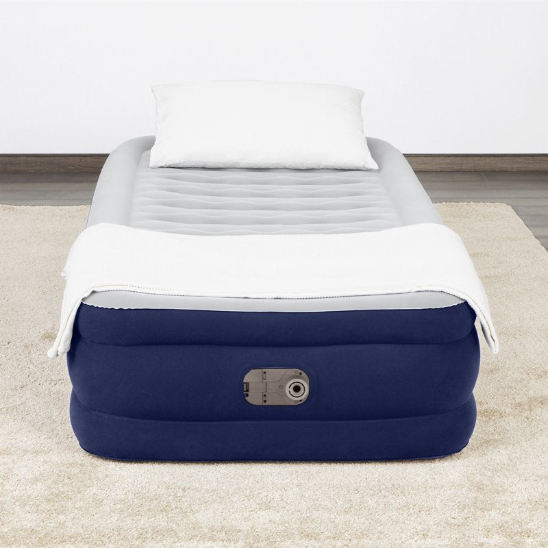 Twin Size Air Mattress with Built-In AC Pump - 15 Inch Durable Inflatable Bed